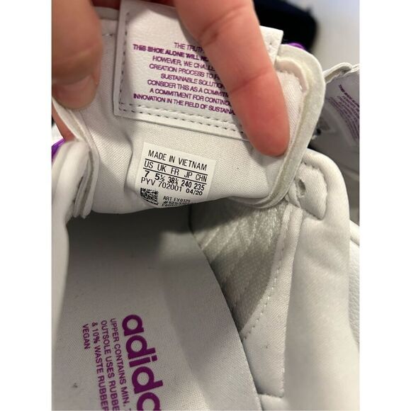 ADIDAS Rare Clean Classics Shock Purple and White Superstar Shoes Sneakers Men's - Picture 8 of 14
